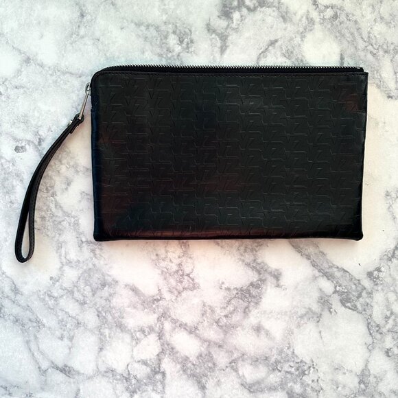 Zadig & Voltaire Initale La Pouch Clutch in Black - Picture 4 of 11